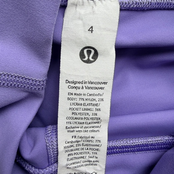 Lululemon Align High Rise Pant 25" Charged Indigo Purple Size 4 - Picture 3 of 4